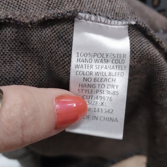 3368 Size Large Black and Grey Leopard Dress - Picture 5 of 5